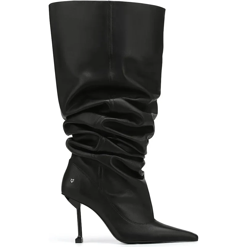 Naked Wolfe Ghete De Piele Vern Femei Culoarea Negru Cu Toc Cui Vern