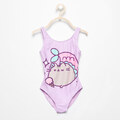 Reserved - Costum de baie pusheen - Violet