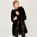 Mohito - Palton din blană artificială - Negru