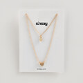 Sinsay - Lănțișor cu pandantive - Bej