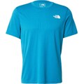 THE NORTH FACE Tricou funcțional 'LIGHTBRIGHT' azur / alb