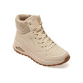 Ghete SKECHERS bej, UNO RUGGED, din piele ecologica
