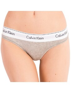 Tanga damă Calvin Klein mărimi mari gri (QF5117E-020) XL