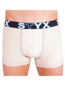 Boxeri pentru bărbați Styx sport elastic bej (G3) XXL