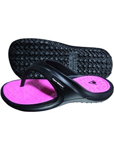 Papuci flip flop pentru copii aqua sphere tyre junior black/pink 30