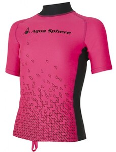 Tricou de damă aqua sphere bix rash guard pink/bright pink 16
