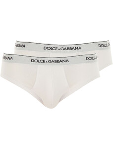 Dolce & Gabbana Chiloți pentru Bărbați La Reducere în Outlet, 2 Pack, Alb, Bumbac, 2024, L XL XXL