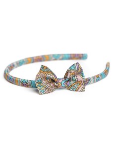 Tie-Me-Up Headband cu fundita Alhambra Turcoise