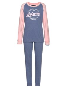 ARIZONA Pijama 'New College' albastru noapte / roz pal