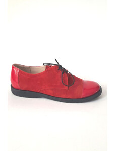 Ingiro Pantofi din piele Oxford Pam Red