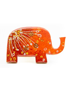 ArtMyWay Brosa LEMN Elefant colorat