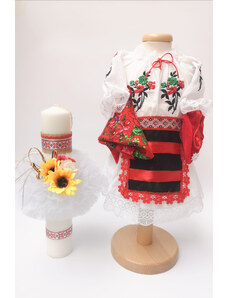 Magazin Traditional Set Traditional Botez - Costumas fetita Lumanare