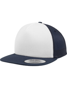Flexfit Foam Trucker with white front nvy/wht/nvy