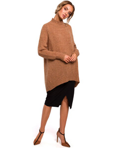 Made Of Emotion Woman's Pullover M468 Camel