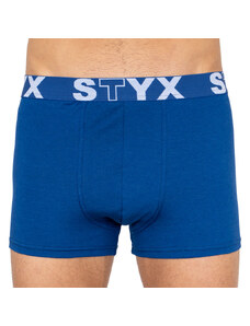 Boxeri bărbați Styx elastic sport supradimensionat albastru închis (R968) 4XL