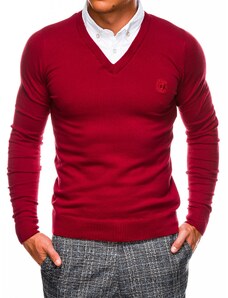 Ombre Clothing Pulover clasic pentru bărbați Calvario roşu M