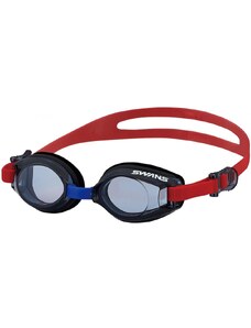 Ochelari de înot pentru copii swans sj-9 negru/roşu