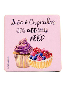 ArtMyWay Suport pahar LOVE and CUPCAKES