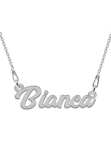 BijuBOX - Name Colier Argint 925, Nume Bianca , 45 cm