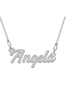 BijuBOX - Name Colier Argint 925, Nume Angela , 45 cm