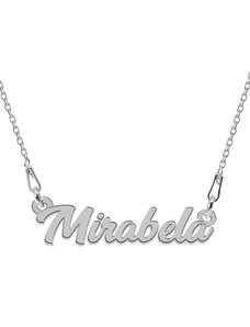 BijuBOX - Name Colier Argint 925, Nume Mirabela , 45 cm