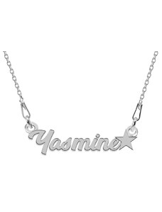 BijuBOX - Name Colier Argint, Steluta, Nume Yasmine , 45 cm