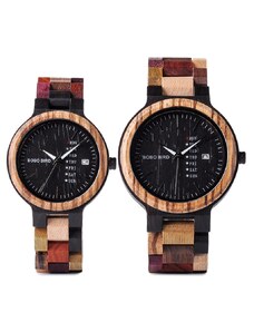 Set ceasuri din lemn pentru cupluri, Bobo Bird P14