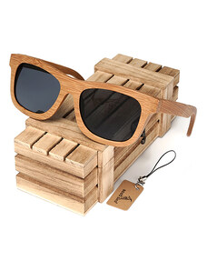 Ochelari de soare din lemn Bobo Bird BG003, lentila gri