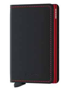 Secrid portofel de piele SM.Black.Red-Black.Red