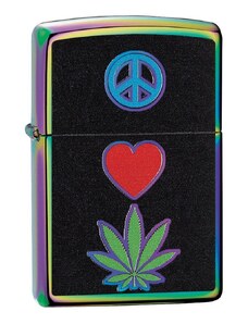 Brichetă Zippo 6345 Pot Leaf/Marijuana, Love & Peace Sign