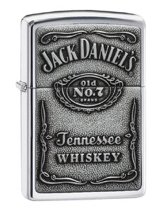 Brichetă Zippo 250JD.427 Jack Daniel's Label Pewter Emblem Classic Spirits