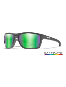 Wiley X Captivate Kingpin ochelari polarizați green mirror