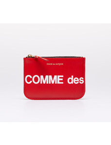 Comme des Garçons Wallets Portofel pentru bărbați Comme des Garçons Huge Logo Wallet Red