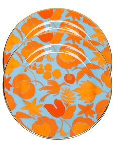La DoubleJ Wildbird dessert plates (set of 2) - Orange