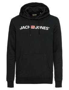 JACK & JONES Bluză de molton roșu deschis / negru / alb