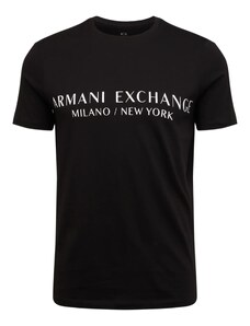 ARMANI EXCHANGE Tricou '8NZT72' negru / alb