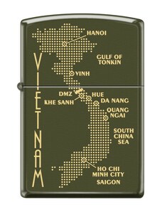 Brichetă Zippo 0585 Map of Vietnam