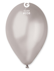 Gemar Balon metalizat - argintiu 28 cm 100 buc