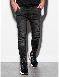 Ombre Clothing Pantaloni de jogger pentru bărbați Reynard neagră M
