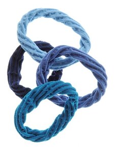 Meli Melo Set 4 elastice albastre plasa