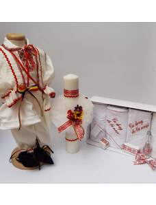 Magazin Traditional Set Traditional Botez - Costumas baietel Trusou Lumanare 3