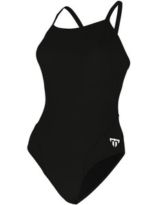 Costum de baie de damă michael phelps solid mid back black/white 30