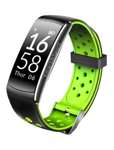 RegalSmart Bratara fitness smart Q8 bluetooth, Android, iOS, OLED 0.96 inch, heart rate, verde