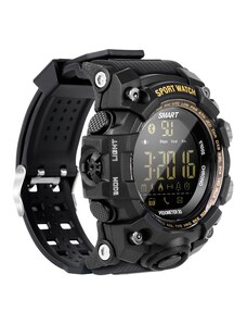 RegalSmart Ceas smartwatch EX16S Sport BT 4.0, monitor fitness, padometru, Android, iOS, notificari, negru