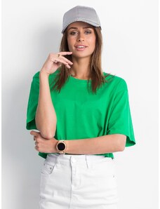 Fashionhunters Tricou scurt pentru femei verzi