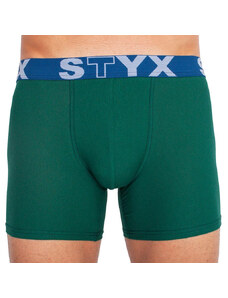 Boxeri bărbați Styx long elastic sport verde închis (U1066) XXL