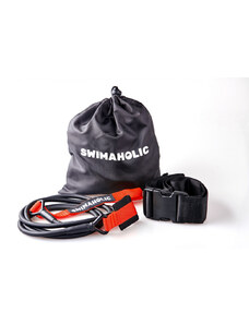 Bandă elastică de fitness swimaholic safety cord short belt roşu