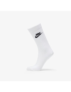 Șosete pentru bărbați Nike Sportswear Everyday Essential Crew Socks 3-Pack White/ Black