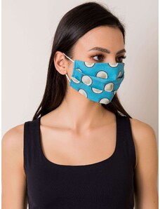 Fashionhunters Mască reutilizabilă albastră cu imprimare