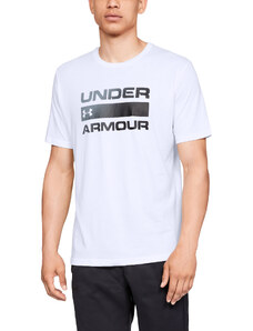 Tricou pentru bărbați Under Armour Team ISSue Wordmark SS Tee White/ Black